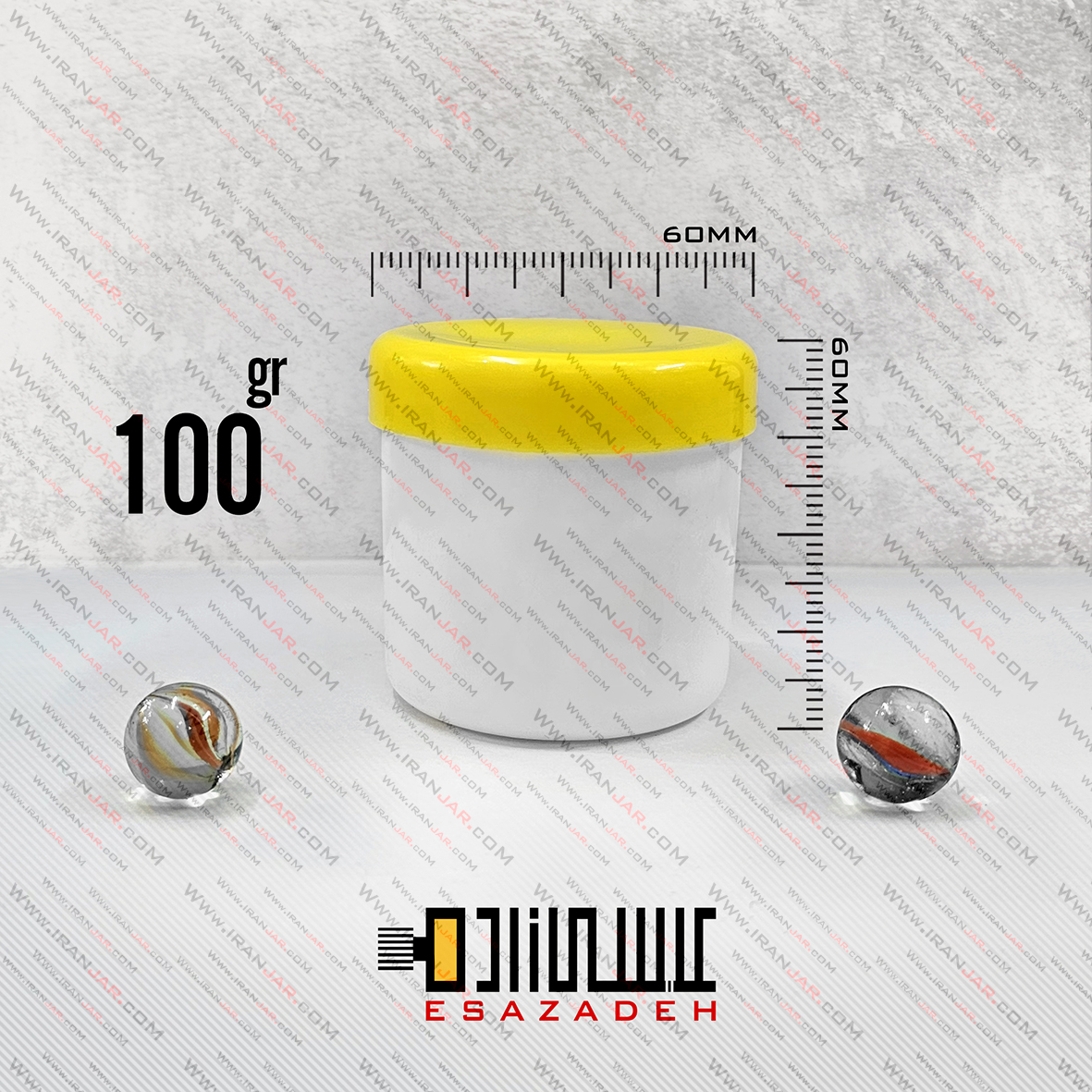 قوطی 100 گرمی در پیچ تکجداره