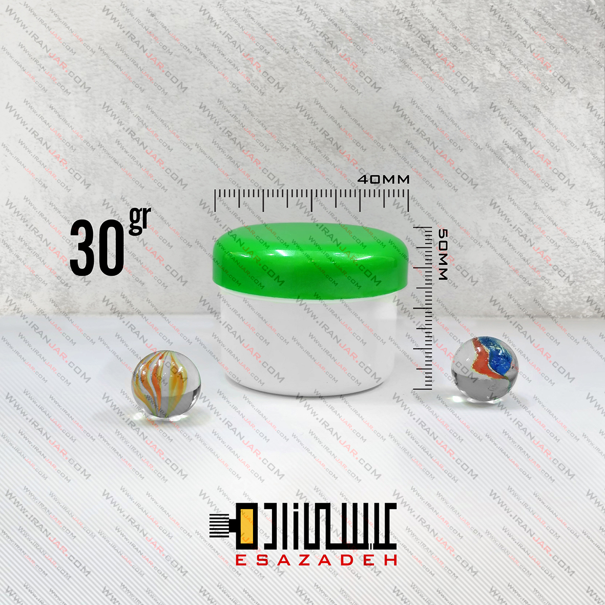 قوطی 30گرمی در پیچ تکجداره