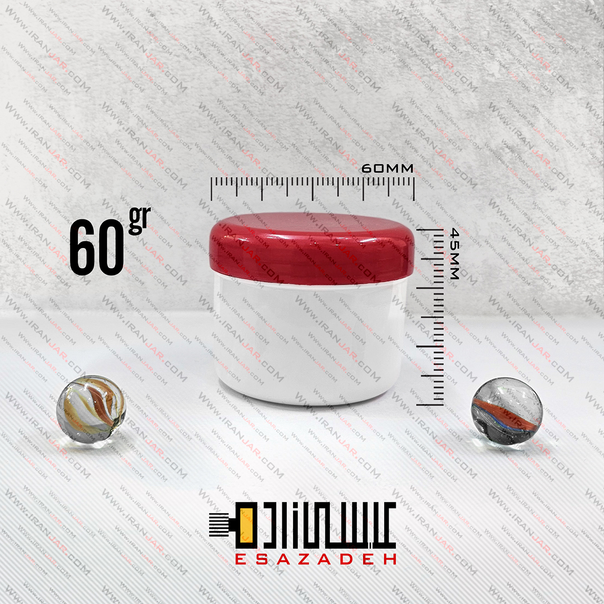 قوطی 60 گرمی در پیچ تکجداره