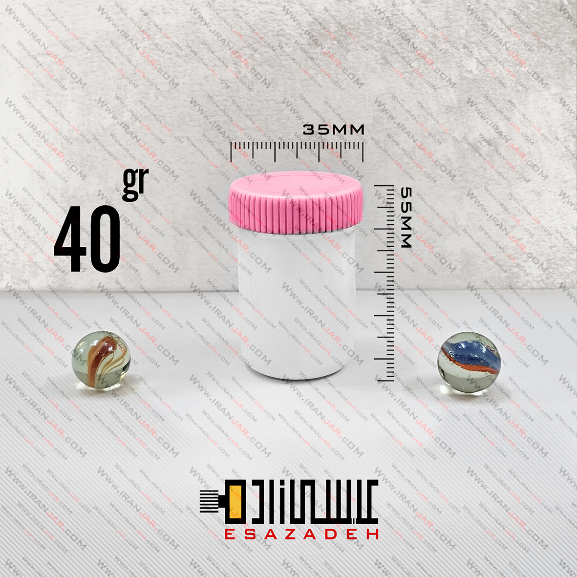 قوطی 40 گرمی درپیچ تکجداره