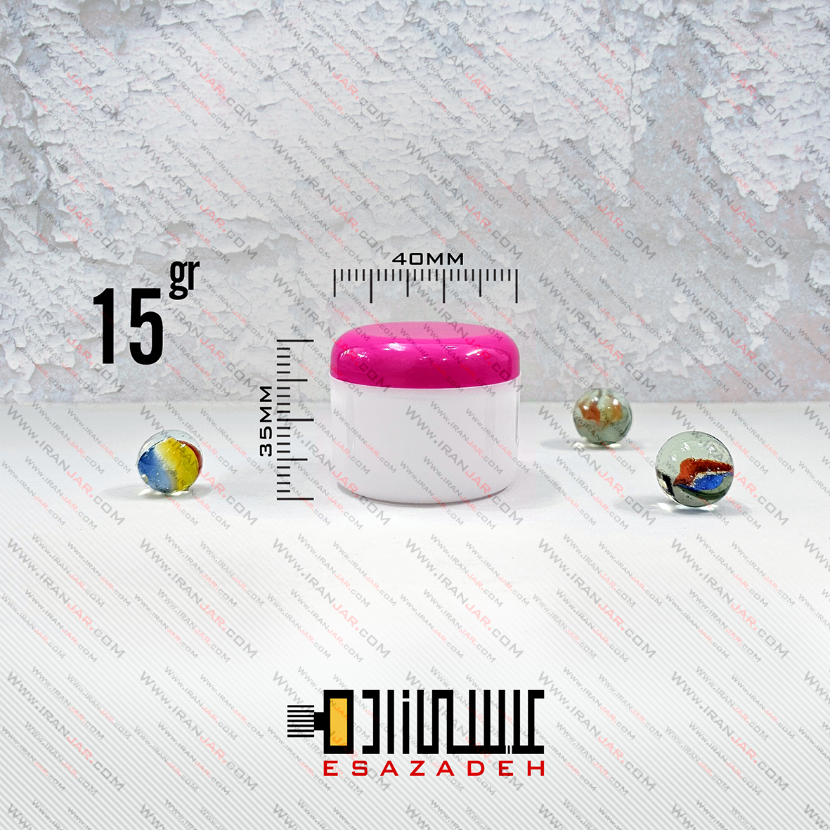 قوطی 15 گرمی دوجداره درب سرخابی